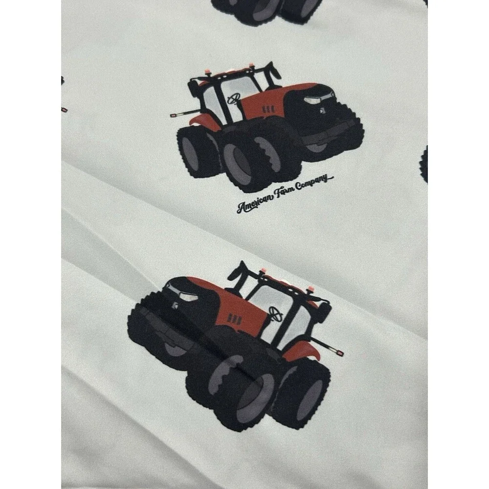American Farm Company Big Red Tractor Duvet Cover Full/Queen Bed Pillow Case